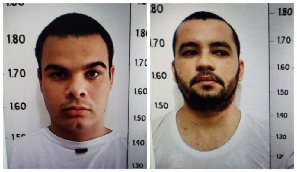 A SAP divulgou as fotos de Raul Matheus e Johnnattan para facilitar a identificação e a recaptura. — Foto: Divulgação/SAP