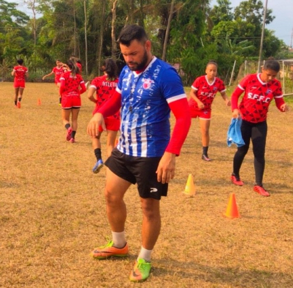 Cleuto Silva, técnico do São Francisco — Foto: Arquivo pessoal/Rayran Souza