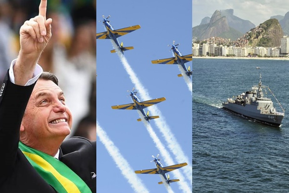 Aviões da FAB e navios de guerra participarão do 7 de Setembro de Bolsonaro em Copacabana