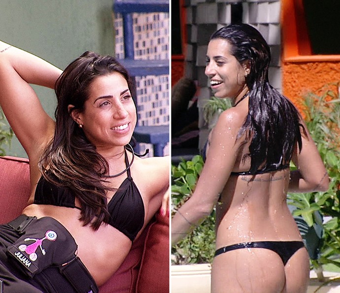 Juliana antes e depois (Foto: TV Globo)