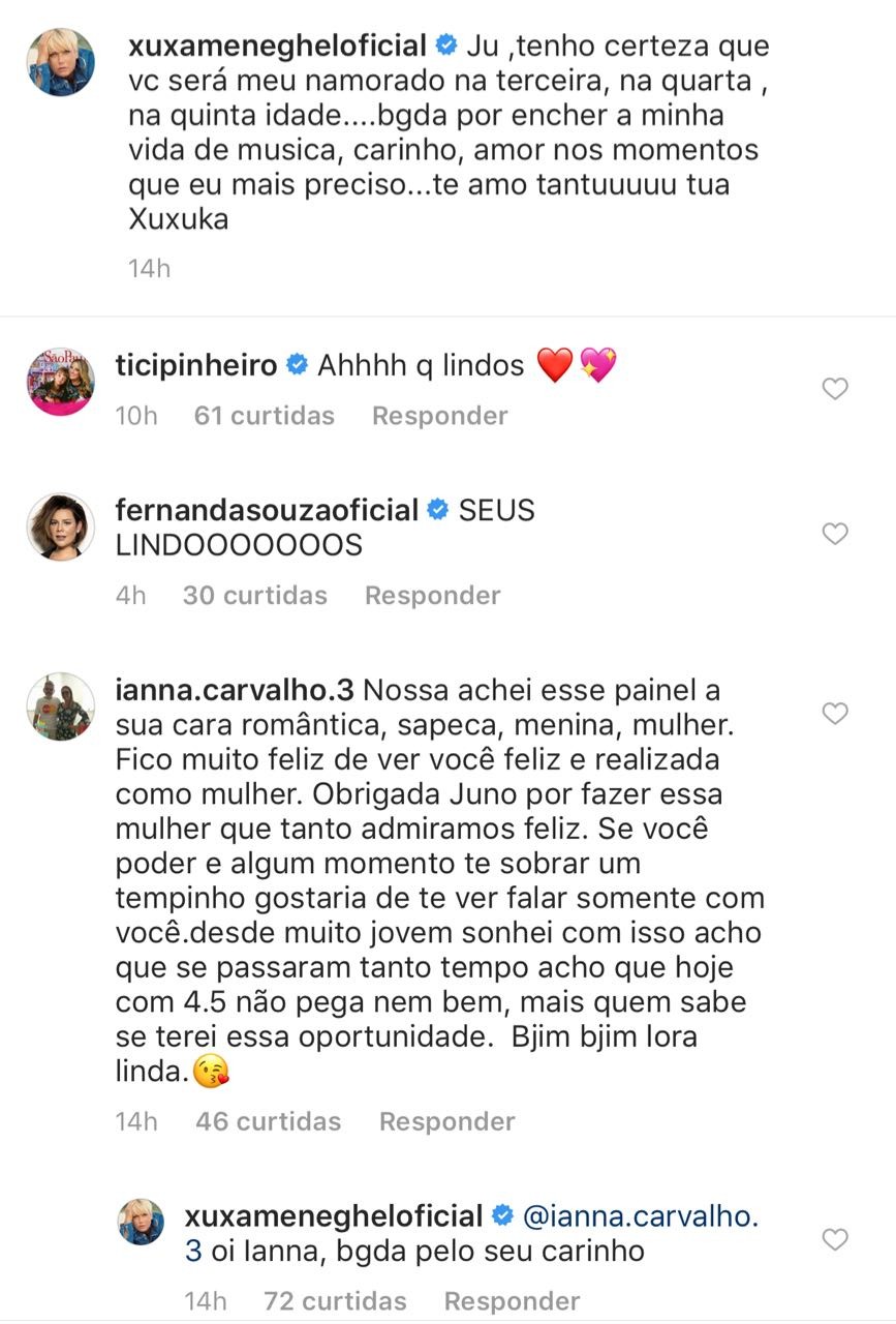Xuxa e Junno Andrade (Foto: Reprodução/Instagram)