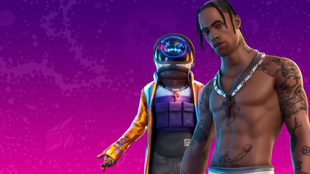 Travis Scott fez show no game 'Fortnite' — Foto: Divulgação