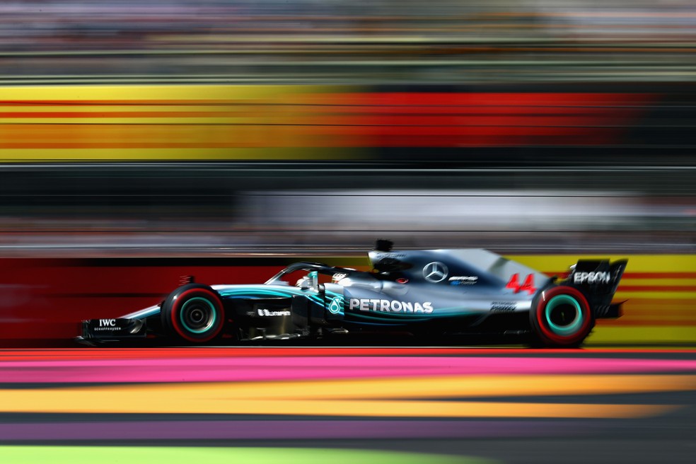O Mercedes W09 de Lewis Hamilton — Foto: Getty Images