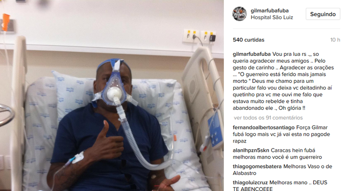 Gripado e quase cortado, Gilmar conta força do filho: Jogar mesmo doente, parnahyba