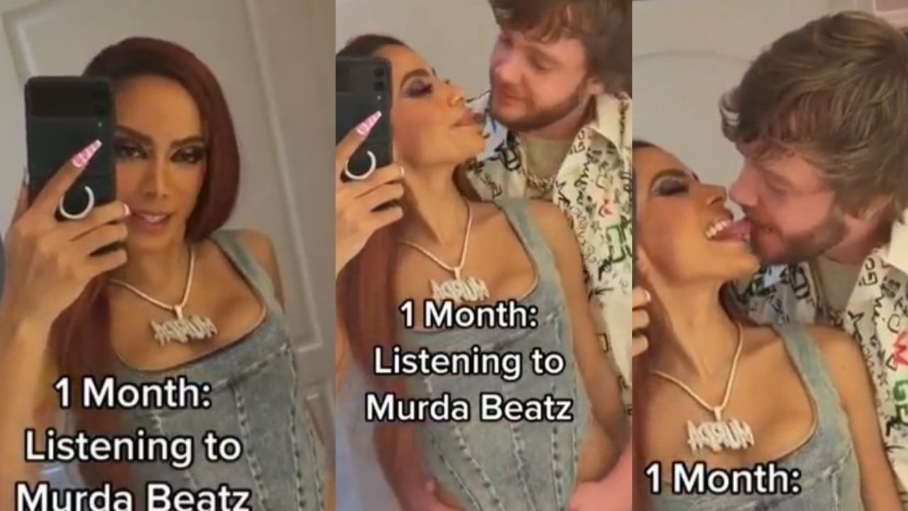 Anitta publica vídeo com Murda Beatz (Foto: Reprodução/TikTok)