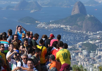 Turistas no Rio de Janeiro: Copa fez os gastos aumentarem (Foto: Getty Images)
