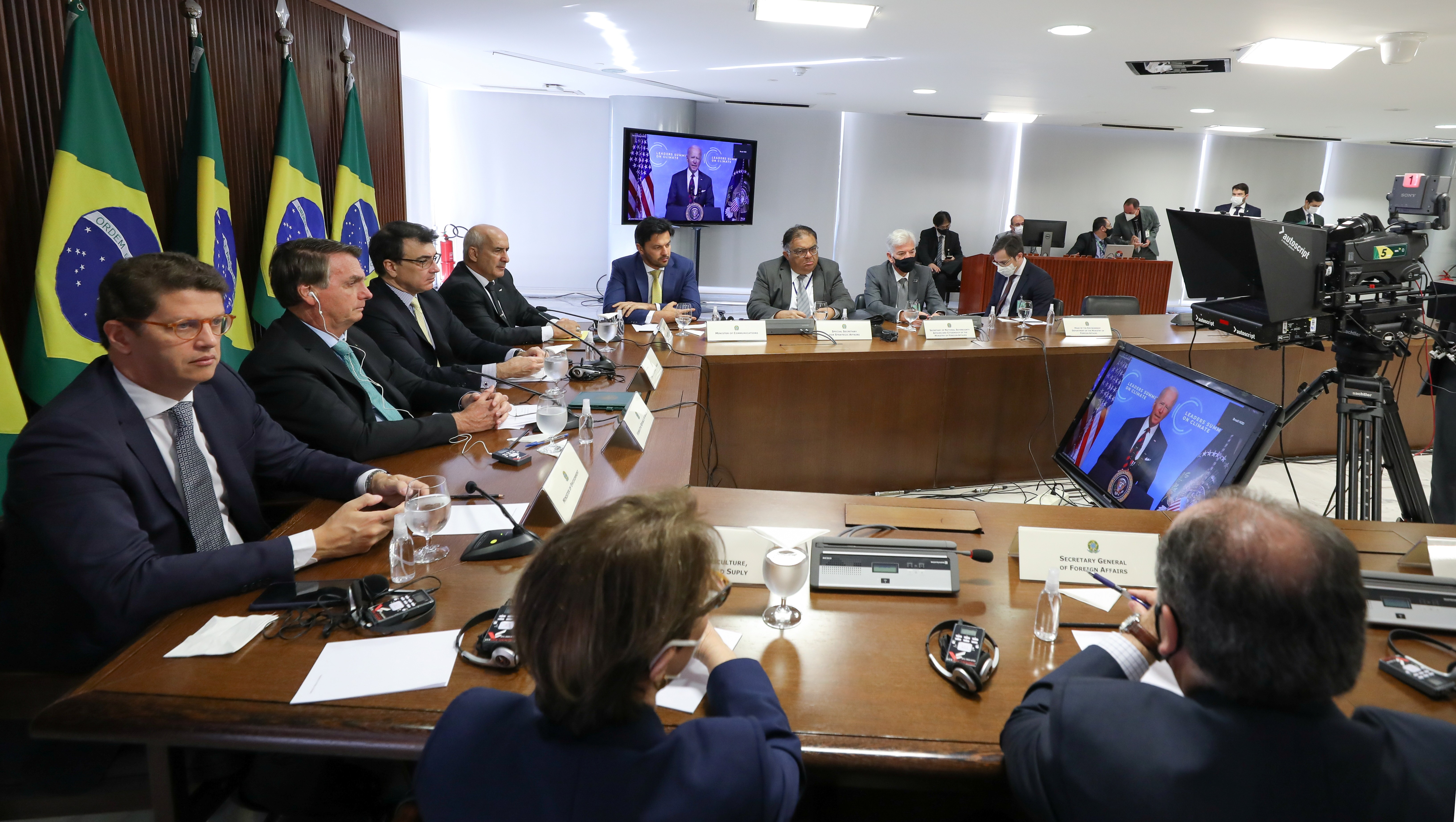 Bolsonaro na Cúpula do Clima (Foto: Marcos Correa/PR/Divulgação)