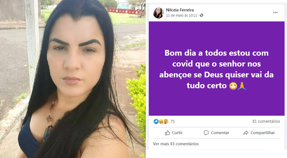 Preso por matar mulher com canivete em Itatinga se passou pela vítima na web — Foto: Facebook/Reprodução