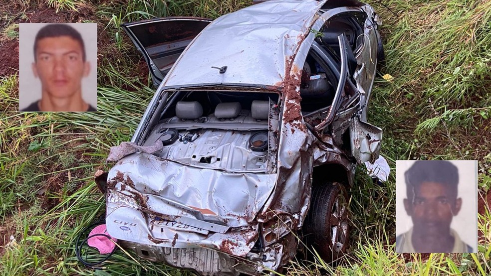 Jovens, de 21 e 25 anos, morreram no capotamento do veículo na SP-225, em Santa Cruz do Rio Pardo — Foto: Arquivo Pessoal