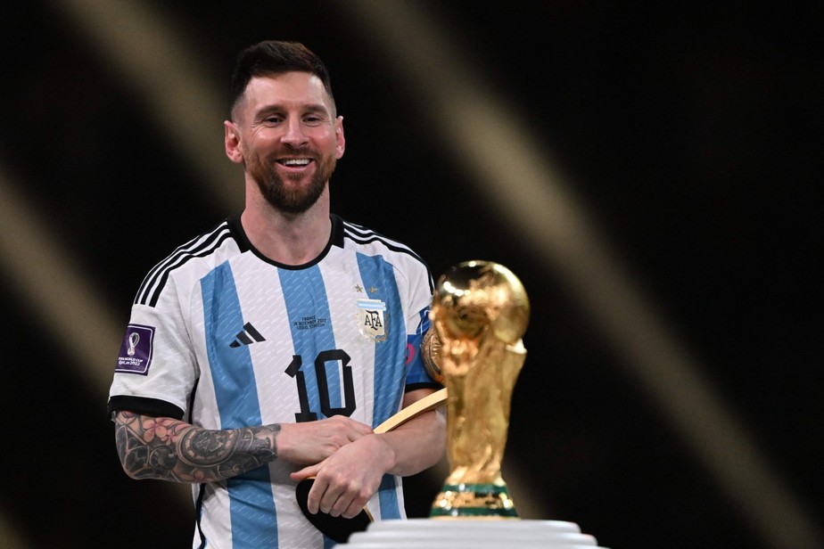 Lionel Messi durante a final da Copa do Mundo.