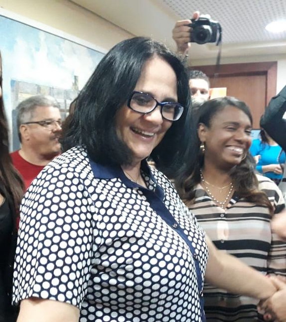 Ministra da Mulher, Damares Alves, estÃ¡ no Acre para acompanhar eventos â€” Foto: IryÃ¡ Rodrigues