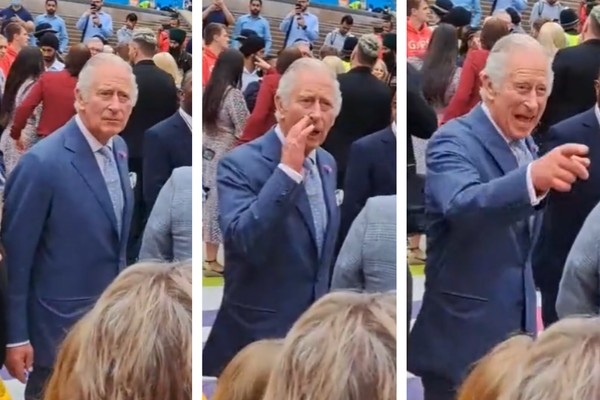 Príncipe Charles diverte o público com interação espontânea (Foto: Reprodução/Twitter)
