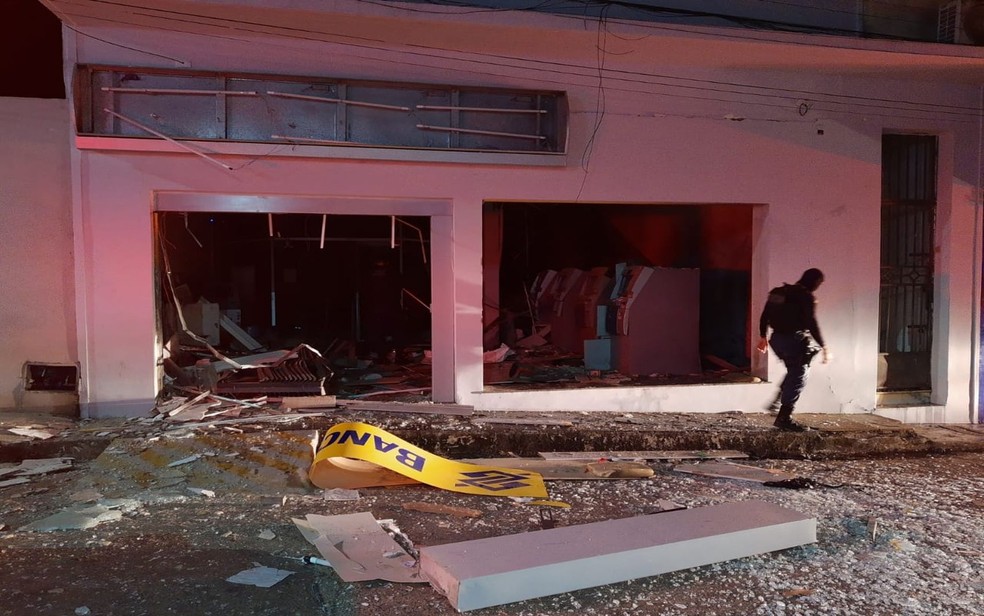 Explosão a banco em Carira (SE) — Foto: 3º BPM/Divulgação