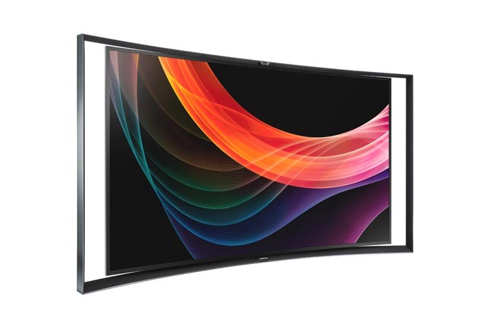 TV Samsung OLED com tela curvada traz duas imagens simultaneas em Full HD (Foto: Divulgação/Samsung)