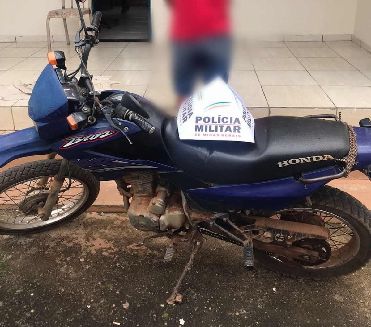 Moto furtada em Montes Claros é encontrada oito anos depois em Padre Carvalho