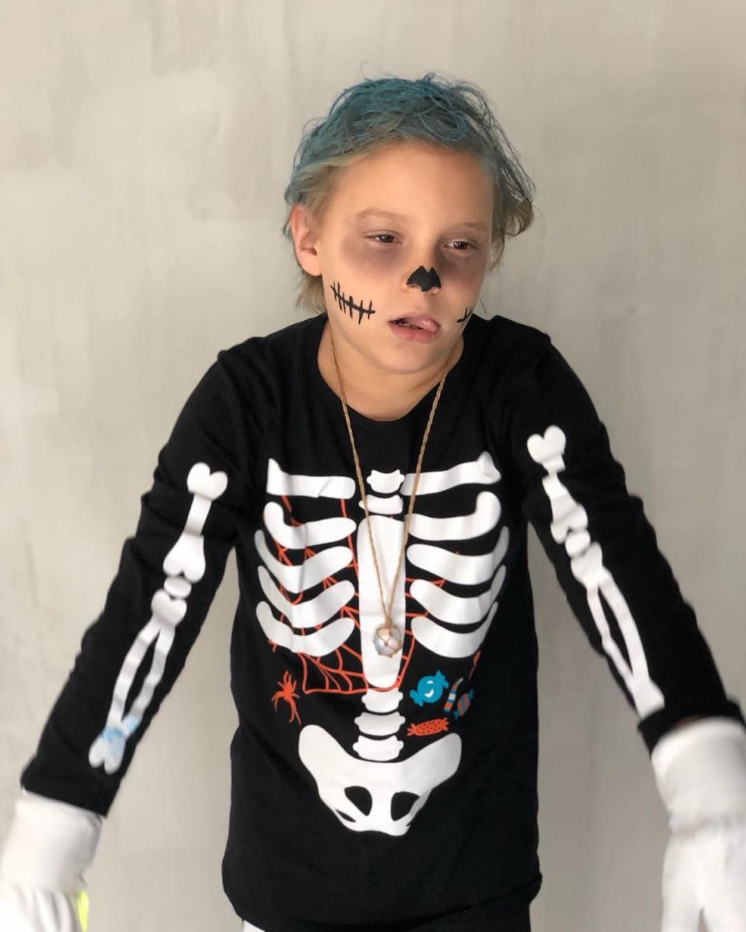 Davi Lucca pronto para o Halloween (Foto: Reprodução Instagram)