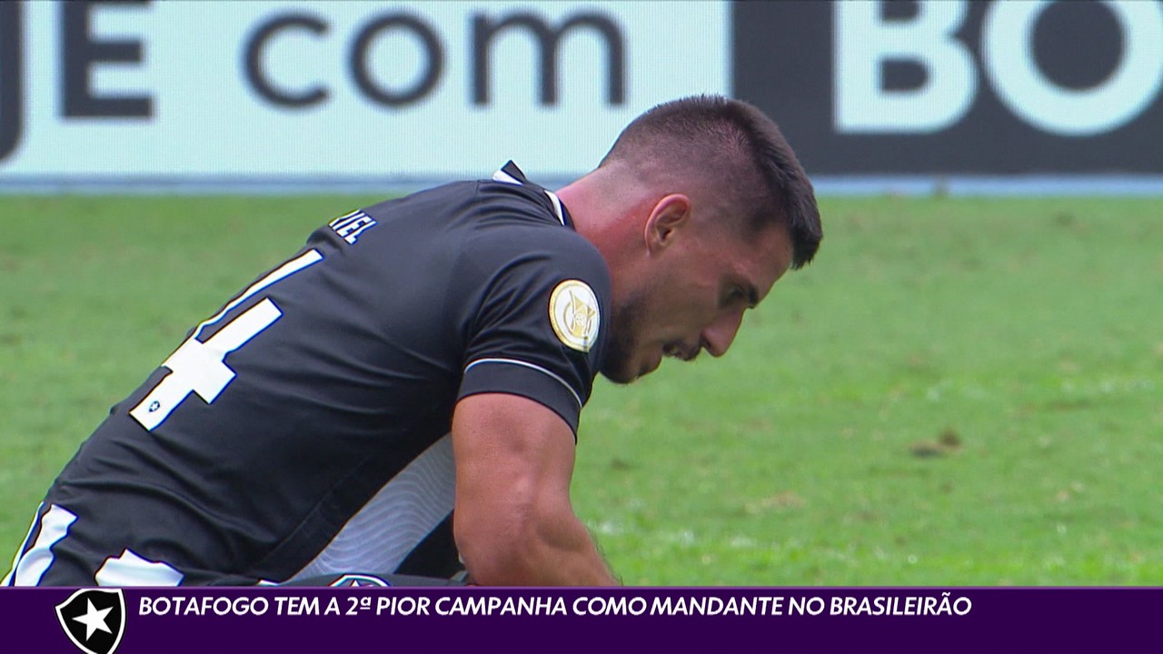 Botafogo tem a 2ª pior campanha como mandante no Brasileirão