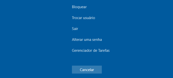 Menu com a opção Trocar usuário no Windows 10 (Foto: Reprodução/Edivaldo Brito)