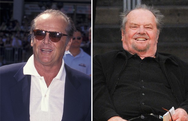 Jack Nicholson em 2011 e em 2019 (Foto: Getty Images)