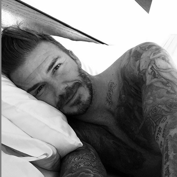 David Beckham e suas tatuagens (Foto: Reprodução - Instagram)