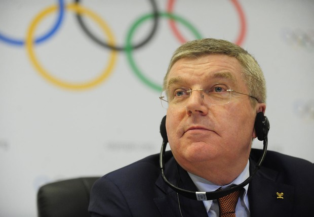O presidente do Comitê Olímpico Internacional (COI), Thomas Bach, fala sobre os Jogos Rio 2016 (Foto: Fernando Frazão/Agência Brasil)