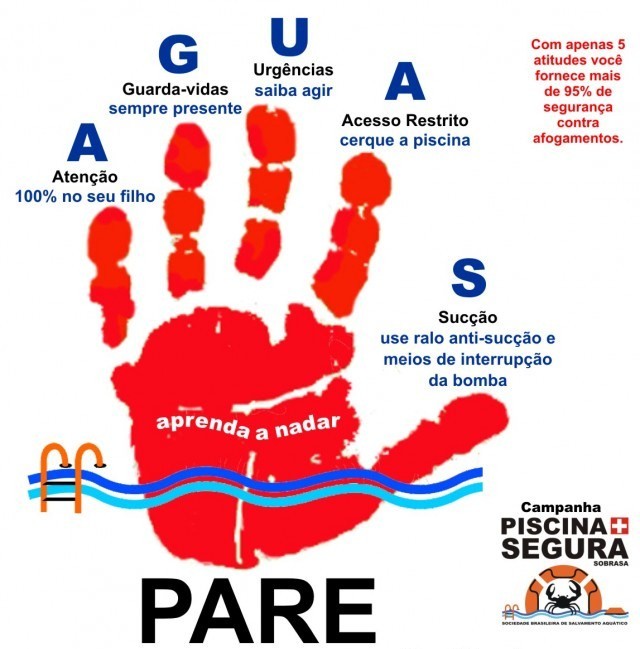Campanha busca prevenir mortes por afogamento (Foto: Sobrasa/Divulgação)