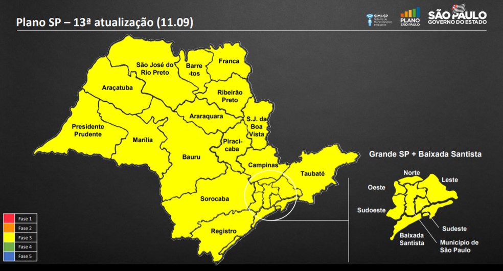 Governo De Sp Coloca Todo O Estado Na Fase Amarela Do Plano De Flexibilizacao E Reclassificacoes Passam A Ser Mensais Sao Paulo G1