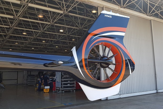 Rotor de cauda tipo Fenestron oferece maior segurança e silêncio (Foto: Julio Cabral/Autoesporte)