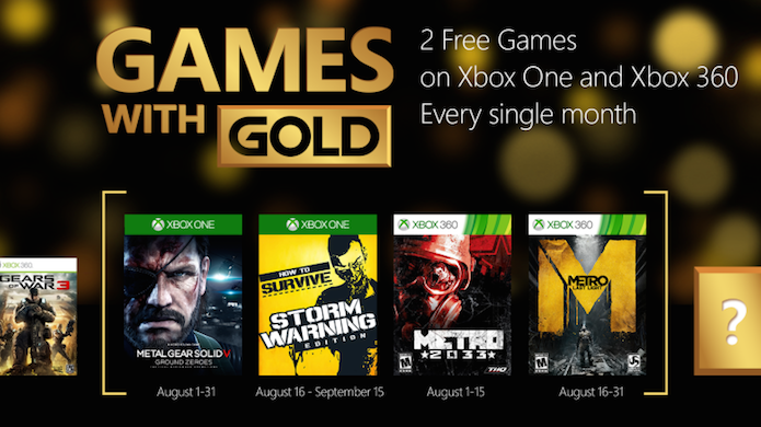 Xbox Live Gold: conheça os jogos gratuitos de agosto (Foto: Divulgação)