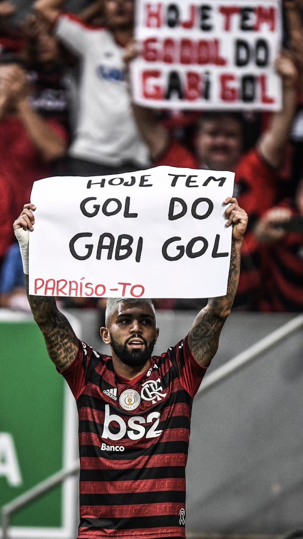 Gabigol comemora gol contra o Vasco — Foto: Pedro Martins