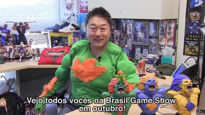 O produtor Yoshinori Ono estará na BGS para apresentar novidades sobre Street Fighter V (Foto:Reprodução/YouTube)
