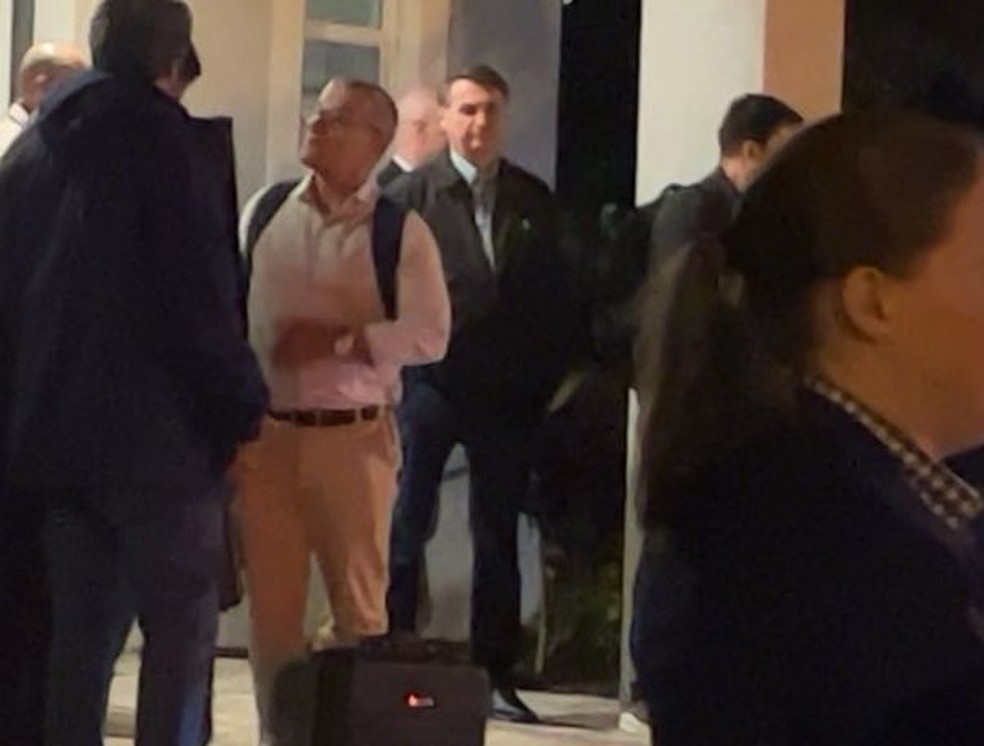 Jair Bolsonaro em condomínio em Orlando, na Flórida, em 31 de dezembro — Foto: Reprodução