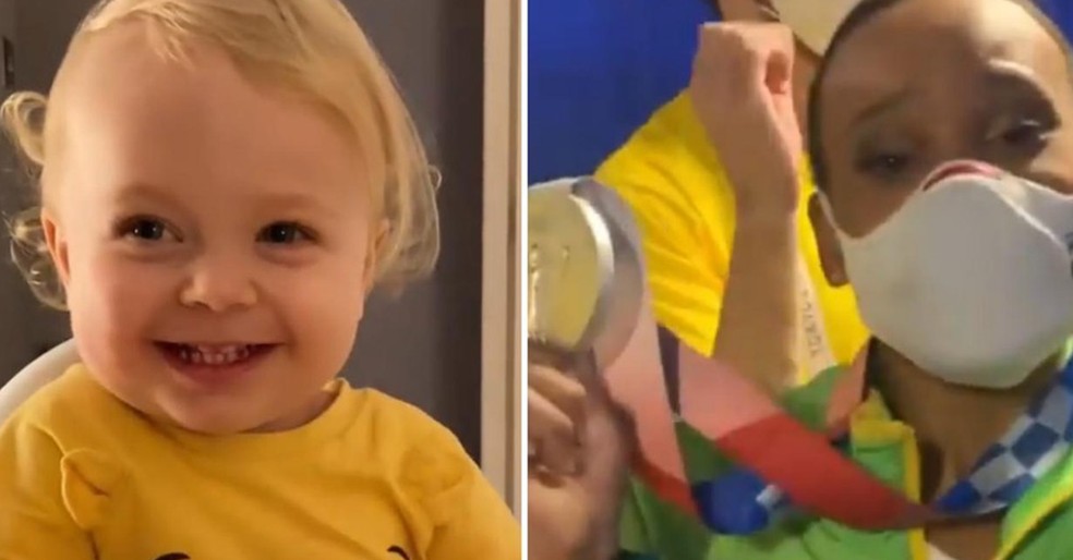 bebe alice parabenizando rebeca andrade pela medalha e o video mais fofo que voce vai ver hoje confira famosos gshow