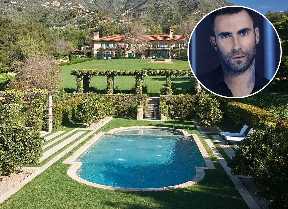 Adam Levine compra mansão em Montecito (Foto: Reprodução / Zillow e Instagram)