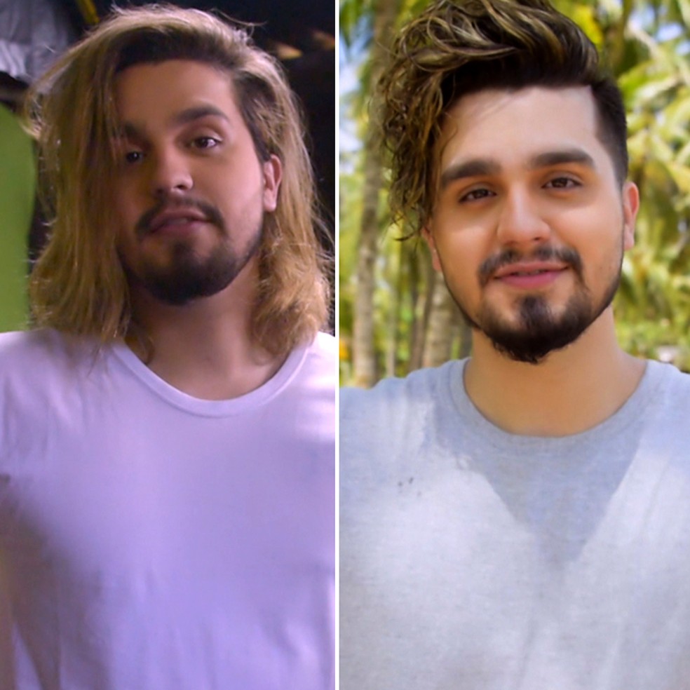 Veja o antes e depois de Luan Santana (Foto: TV Globo)