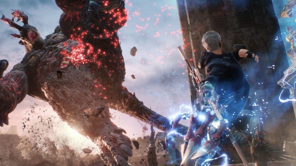 Devil May Cry 5 premia o jogador que luta com estilo subindo o volume da trilha sonora — Foto: Divulgação / Capcom