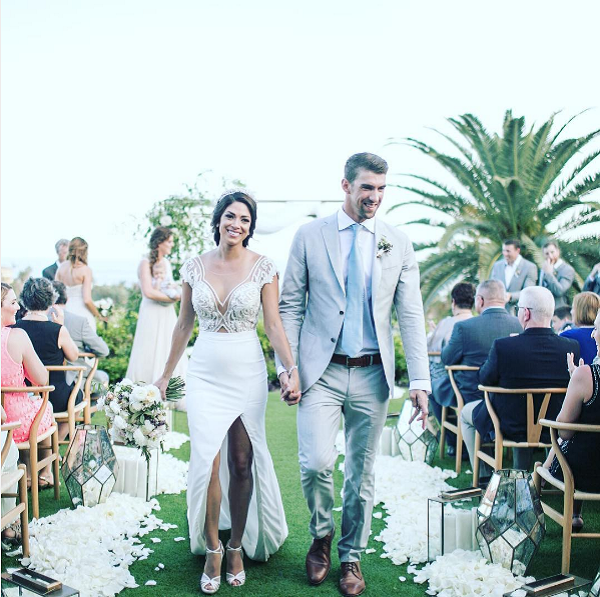 O casamento de Michael Phelps com Nicole Johnson (Foto: Instagram)