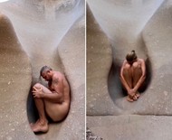 Luigi Baricelli e a mulher ficam nus durante jornada espiritual na Chapada dos Veadeiros