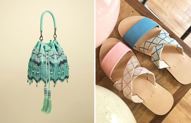 Moda mexicana: bolsa da marca Oriana Rodriguez e sandálias da House Of Cuca (Foto: Reprodução/ Instagram)