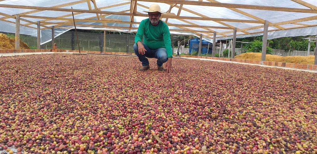 Agrônomo aposta em café artesanal e cria marca para homenagear o pai no interior do Acre  — Foto: Arquivo pessoal 