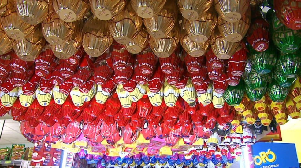 Ovos de Páscoa estão 7% mais caros em Ribeirão Preto, aponta Acirp (Foto: Reprodução/EPTV)