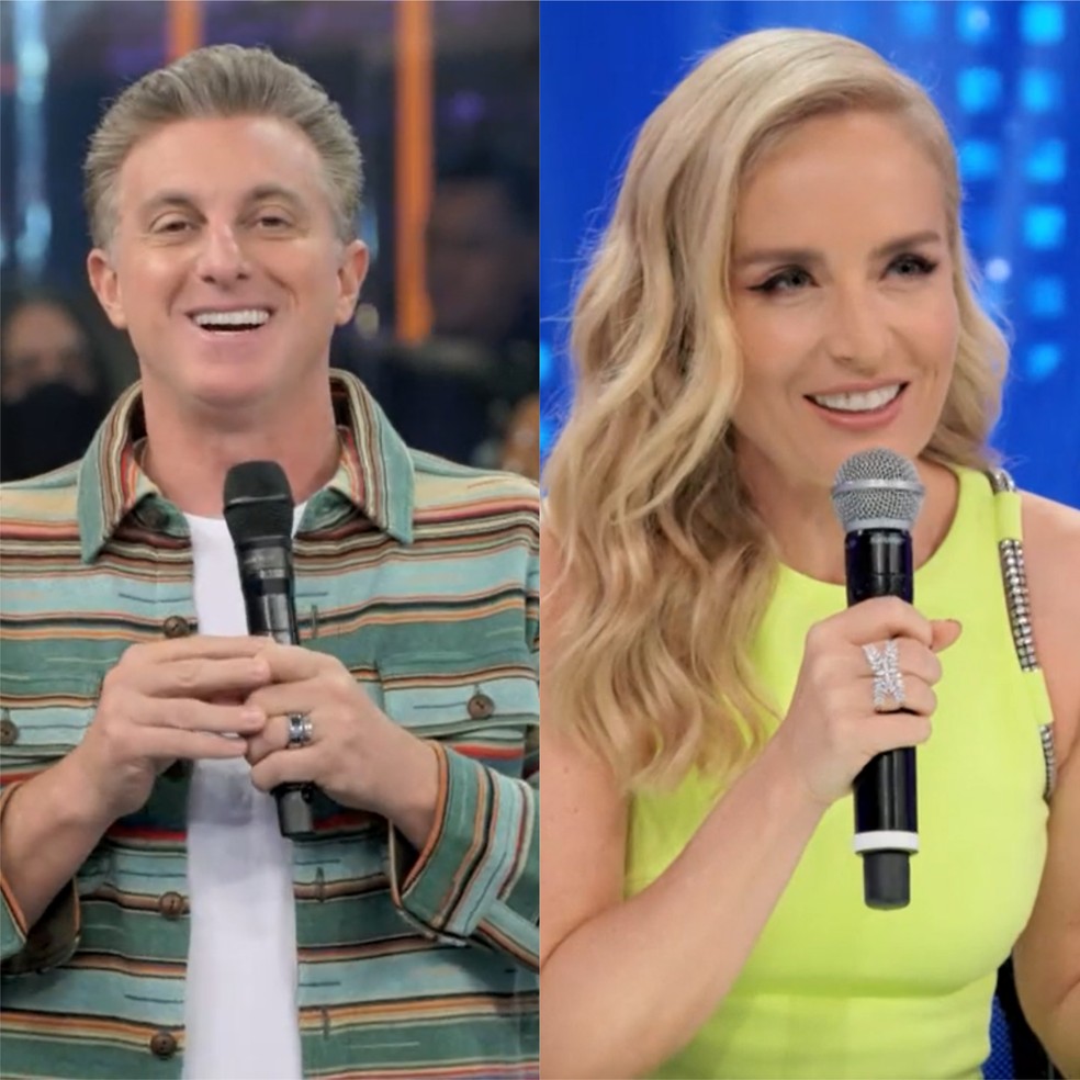 Luciano Huck se derrete por Angélica no 'Show dos Famosos' — Foto: Globo