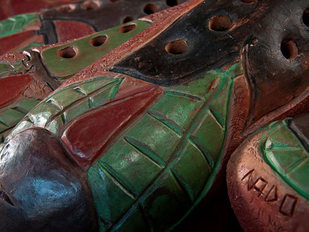 Instrumento-esculturas são feitos por Mestre Nado (Foto: Divulgação / Eric Gomes)