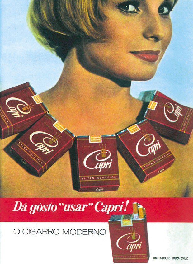 Anúncio comparava cigarro a joia (Foto: Reprodução)