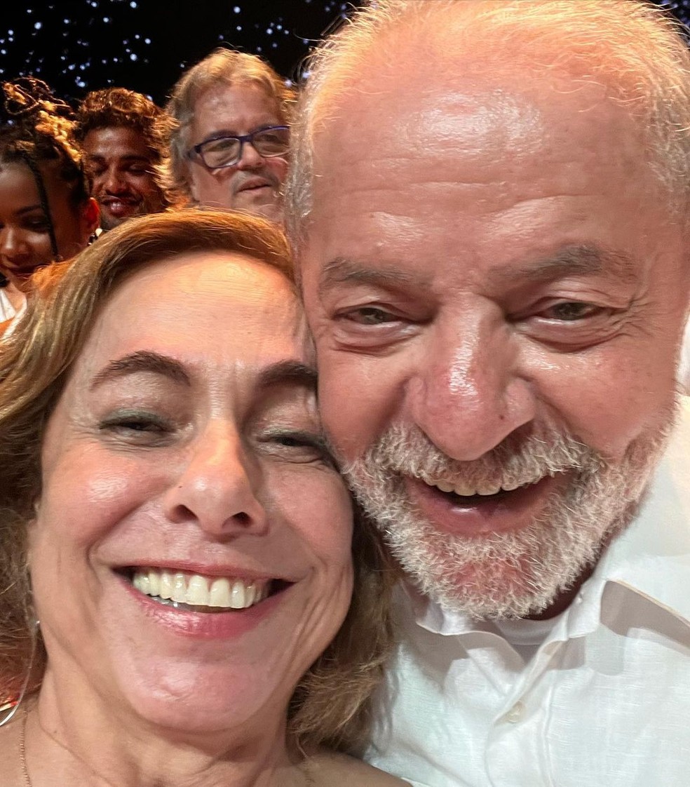 Cissa Guimarães com Lula — Foto: Reprodução/Instagram
