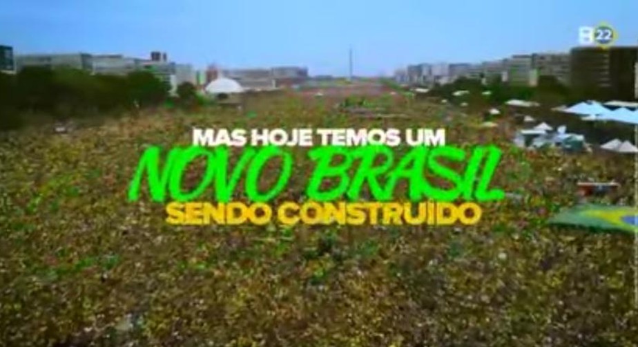 Bolsonaro usa imagens do 7 de Setembro em propaganda na TV