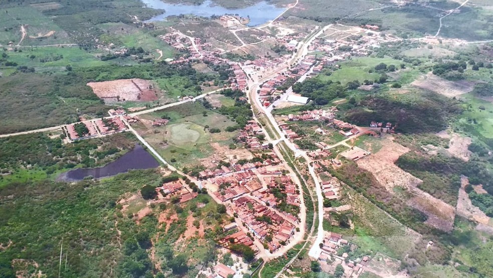 Cidade de Pires Ferreira no Ceará, com cerca de 10 mil habitantes — Foto: Gioras Xerez/Sistema Verdes Mares