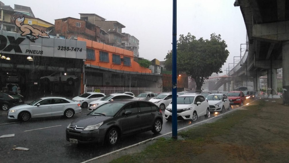 Avenida Bonocô, em Salvador — Foto: Arquivo pessoal