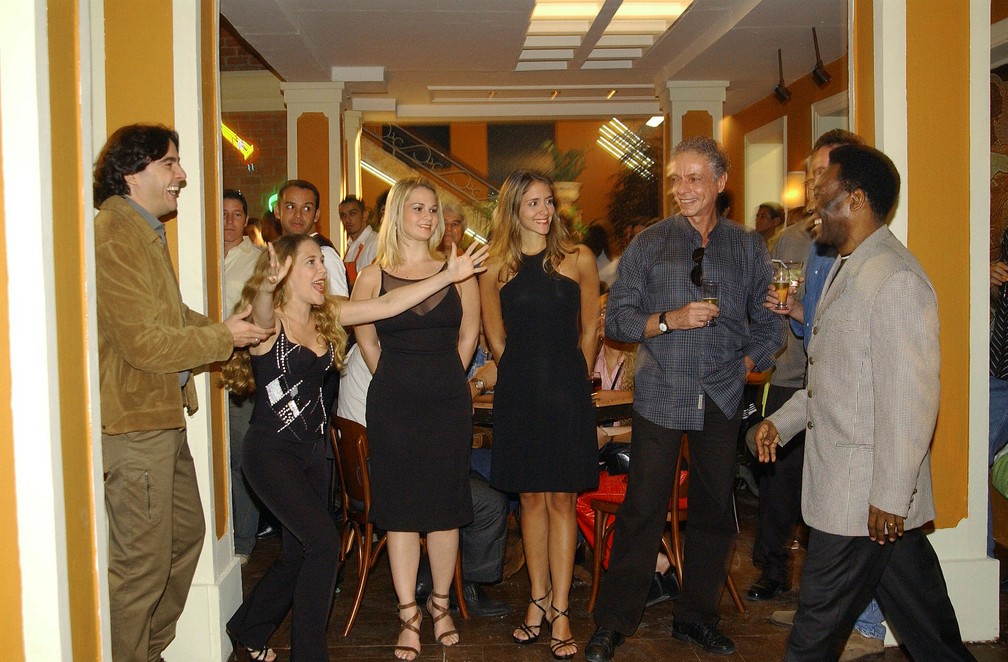 Pelé durante gravações da novela 'Celebridade', em 2003 — Foto: Acervo Grupo Globo