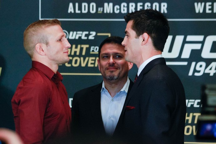 TJ Dillashaw x Dominick Cruz Media Day UFC (Foto: Adriano Albuquerque)